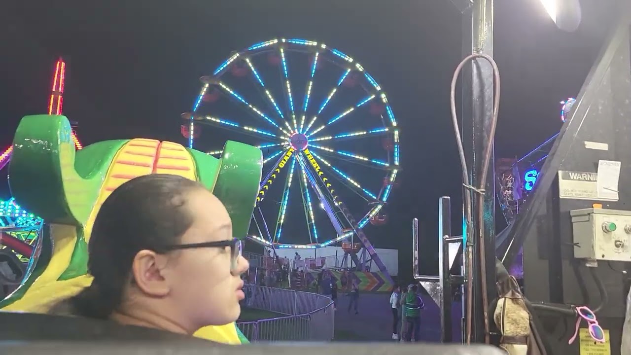 Me on the orient express dragon roller coaster in Laporte Indiana county fair pt 5 Final part