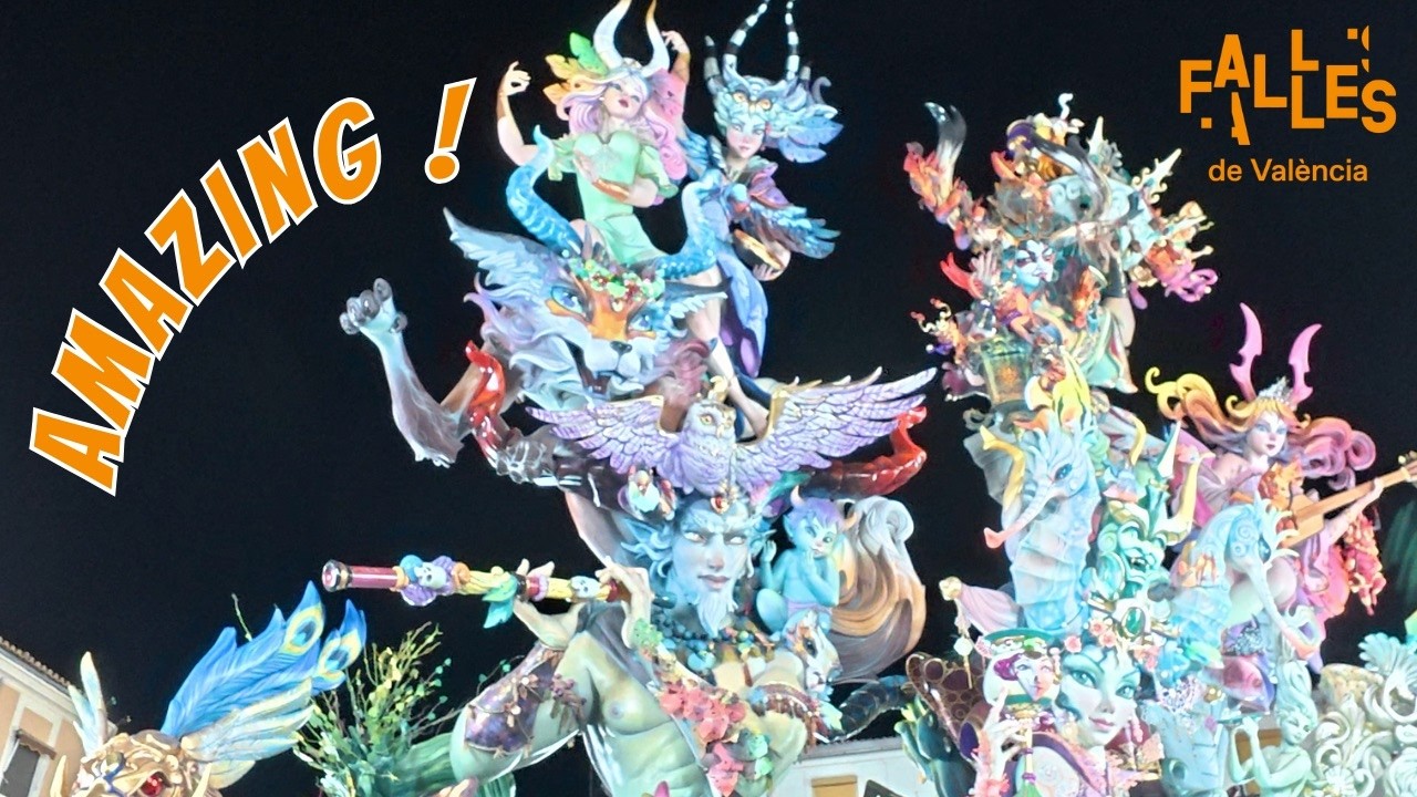 Fallas 2026 Valencia Walking Tour 🔥 Incredible Fallas Monuments in Valencia #fallas #fallas2026