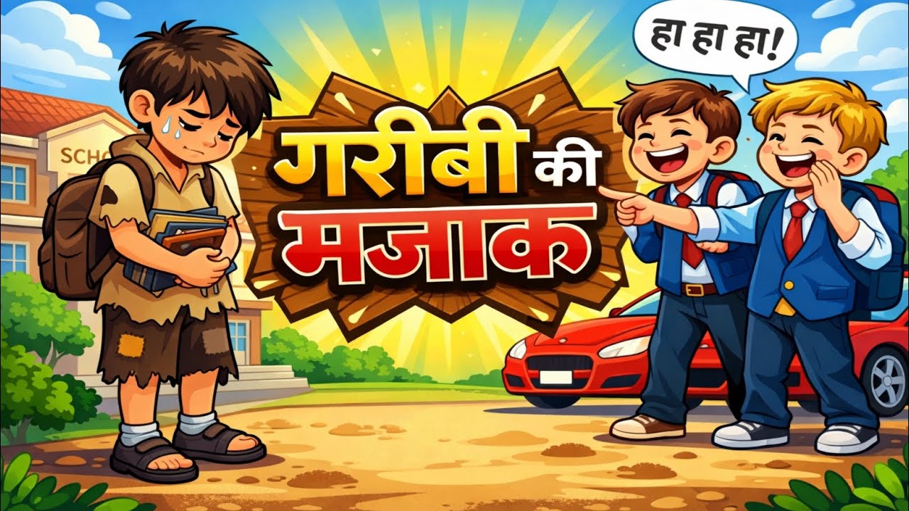 गरीबी की मजाक | अमीर बच्चों ने गरीब बच्चे का उड़ाया मज़ाक | Emotional Story