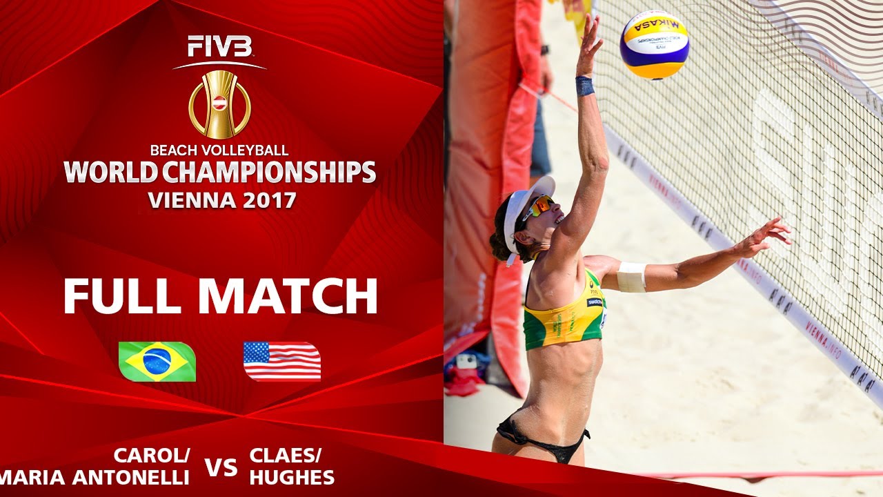 Carol/Maria Antonelli vs. Claes/Hughes - FULL MATCH | Beach Volleyball World Champs Vienna 2017