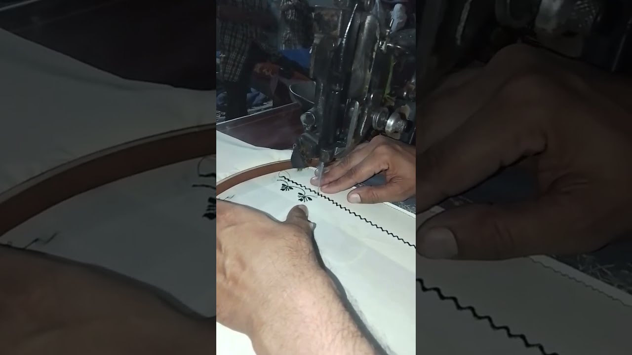 Muhbat works is live! Embroidery machine work simple design 