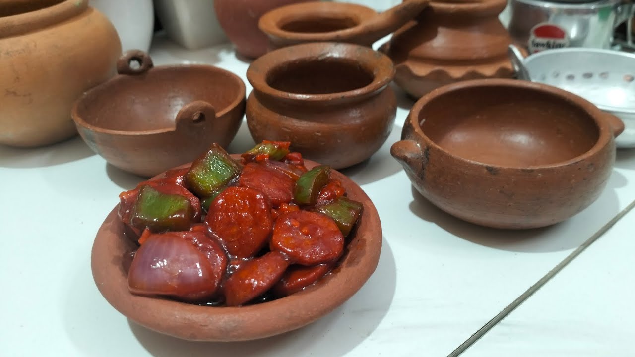 Miniature chilli Sausage. How to make chilli Sausage.@Kidstinyfood-19 