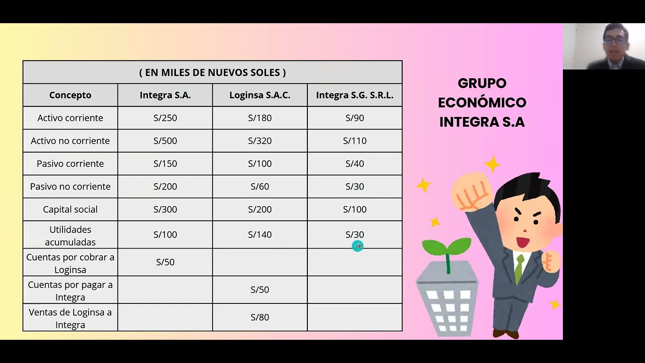 Caso práctico: GRUPO ECONÓMICO INTEGRA S.A.