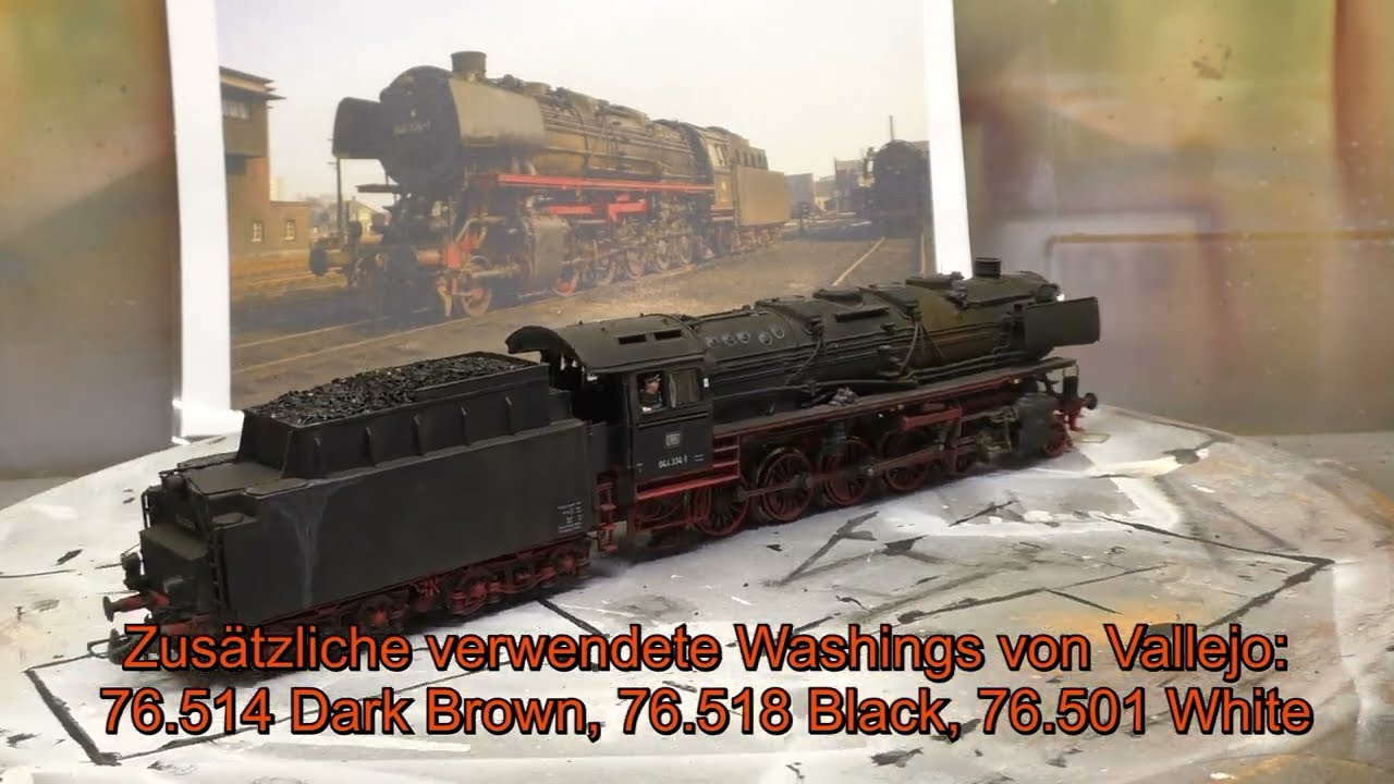 Mittelstadt-TV, Tutorial - Alterung einer Roco BR 44, nach Vorbildfoto´s