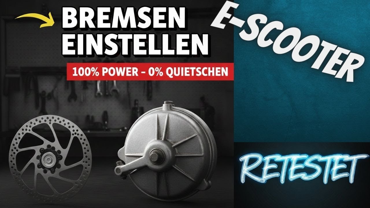 E-Scooter Bremsen einstellen: 100% Bremskraft & NULL Quietschen