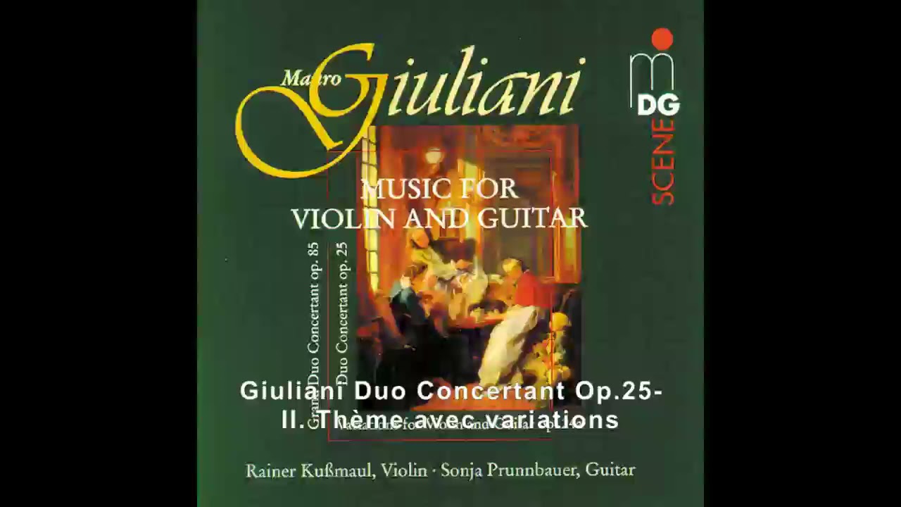 Giuliani Duo Concertant Op.25-II. Thème avec variations