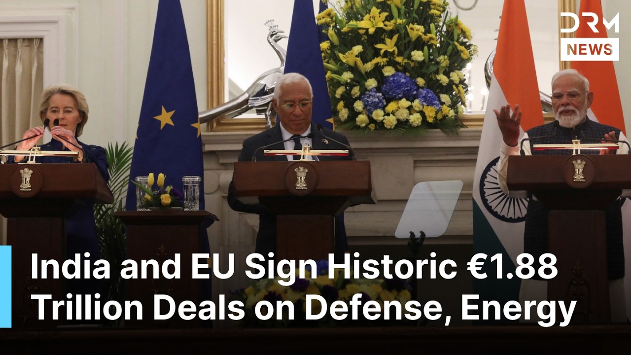 FULL PRESSER: Modi, Costa, and von der Leyen Sign €1.88 Trillion Deals on Trade, Defense, and Energy