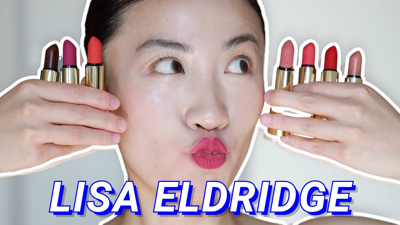 NEW❗️LISA ELDRIDGE Lipsticks｜7 Shades Try-On & Comparisons｜Insanely Saturated & Luxuriously Lucent ｜