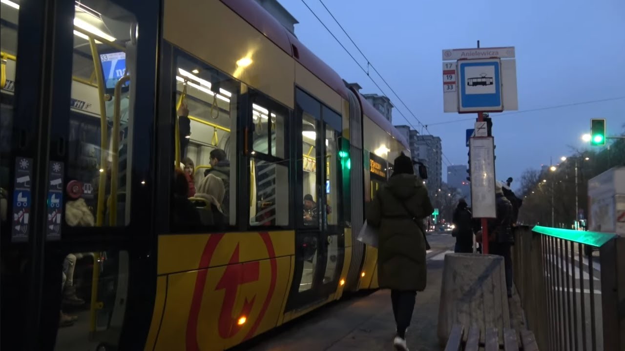 Tram Ride in Warsaw, Poland 🚋 33 from Hala Mirowska to  Anielewicza