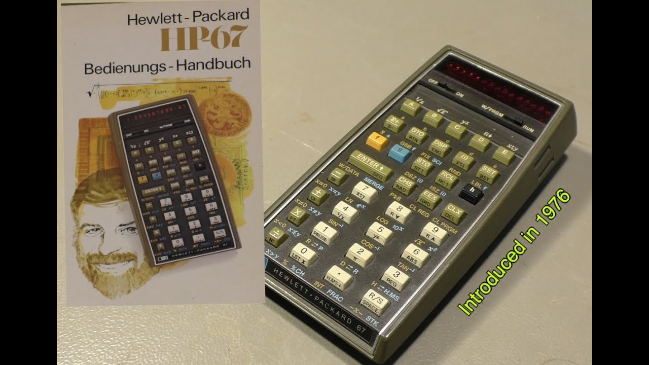 QUICKY - HP67 calculator with new Lithium battery (PWJ251)