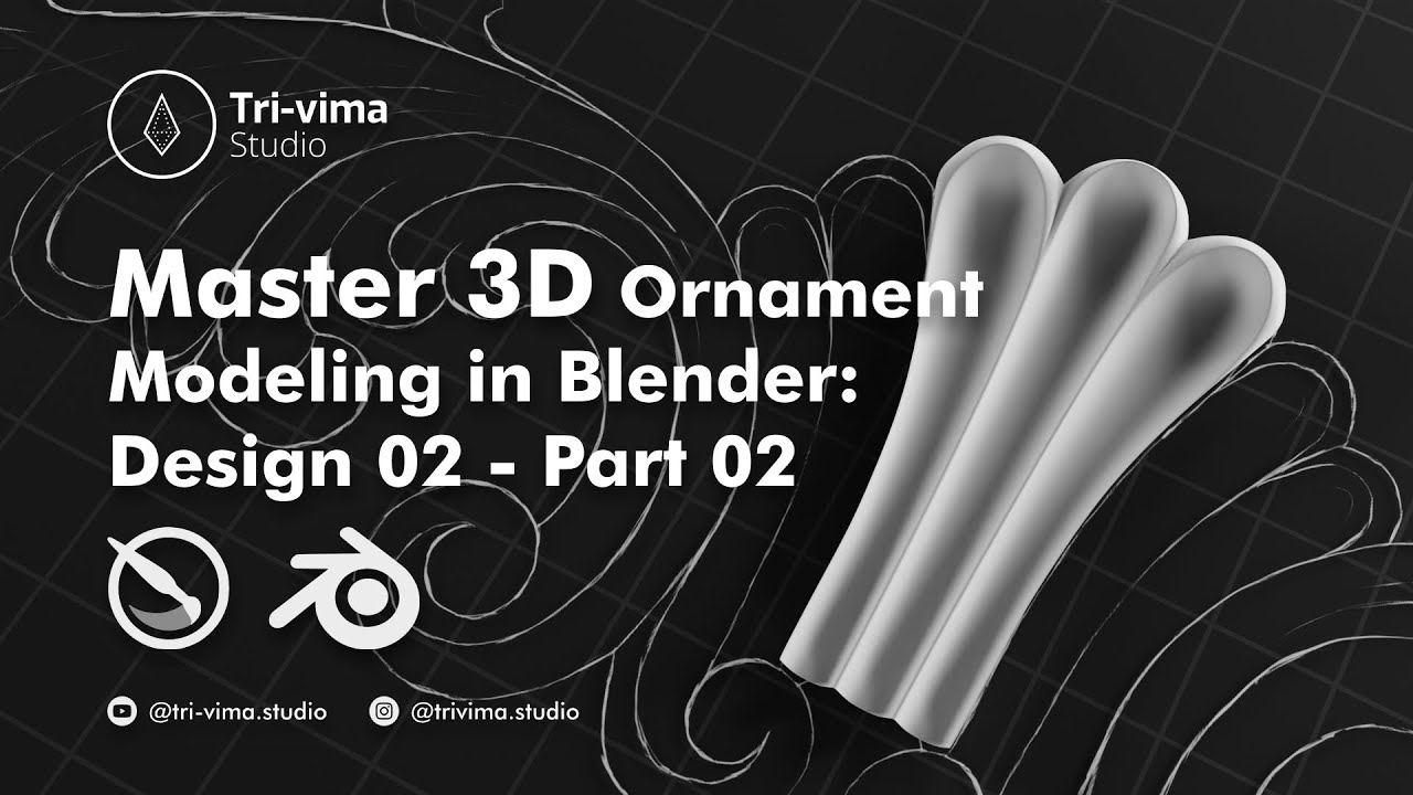 Master 3D Ornament Modeling in Blender: Design 02 - Part 02 | #blender #3d #ornaments #design #model