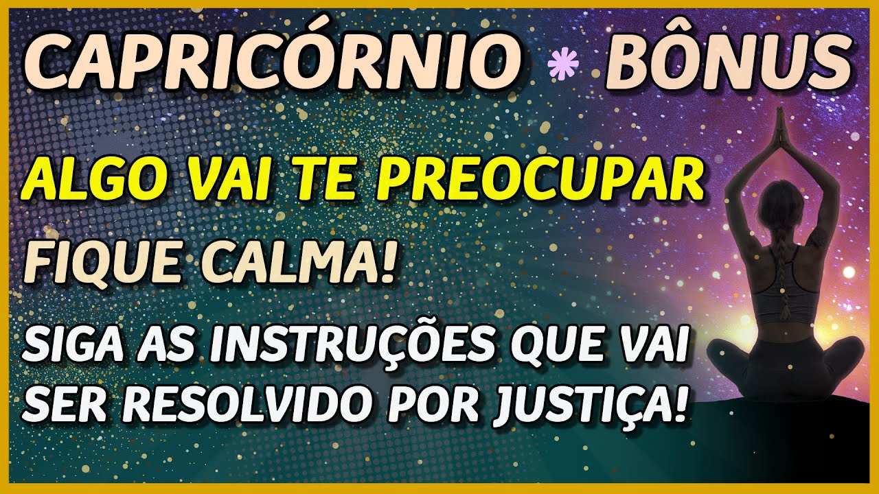 CAPRICÓRNIO ♑️ // ALGO VAI TE PREOCUPAR! ⚡️💥😐- MAS FICA CALMA! - VAI DAR TUDO CERTO!🤩🙏⚖️