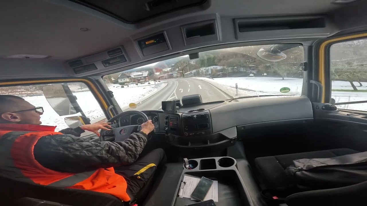 POV ASMR Mercedes Atego Truck Driving In Germany 4K