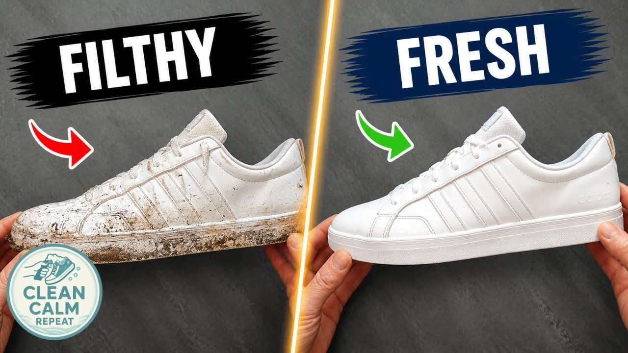 Full Restoration of Pure White Adidas | Relaxing ASMR