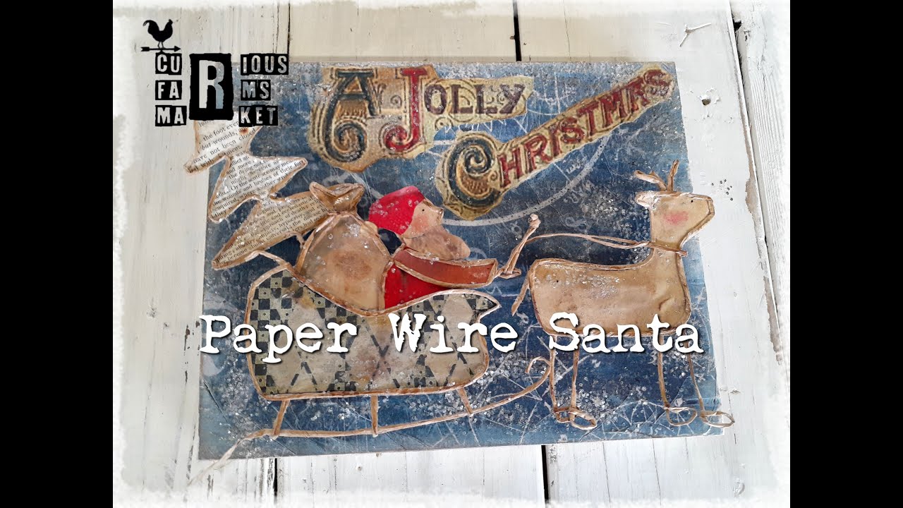 Carmen's Curious Tutorial: Paper Wire Santa