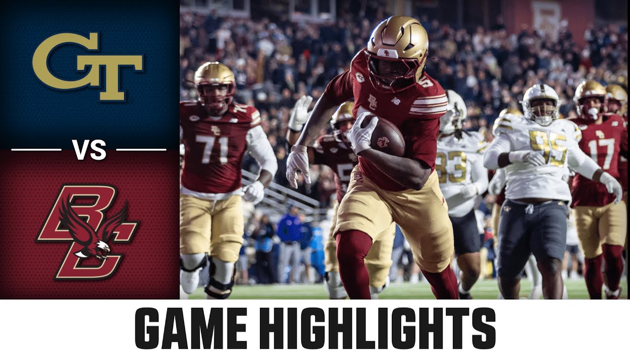 Georgia Tech vs Boston College Game Highlights | 2025 ACC Football