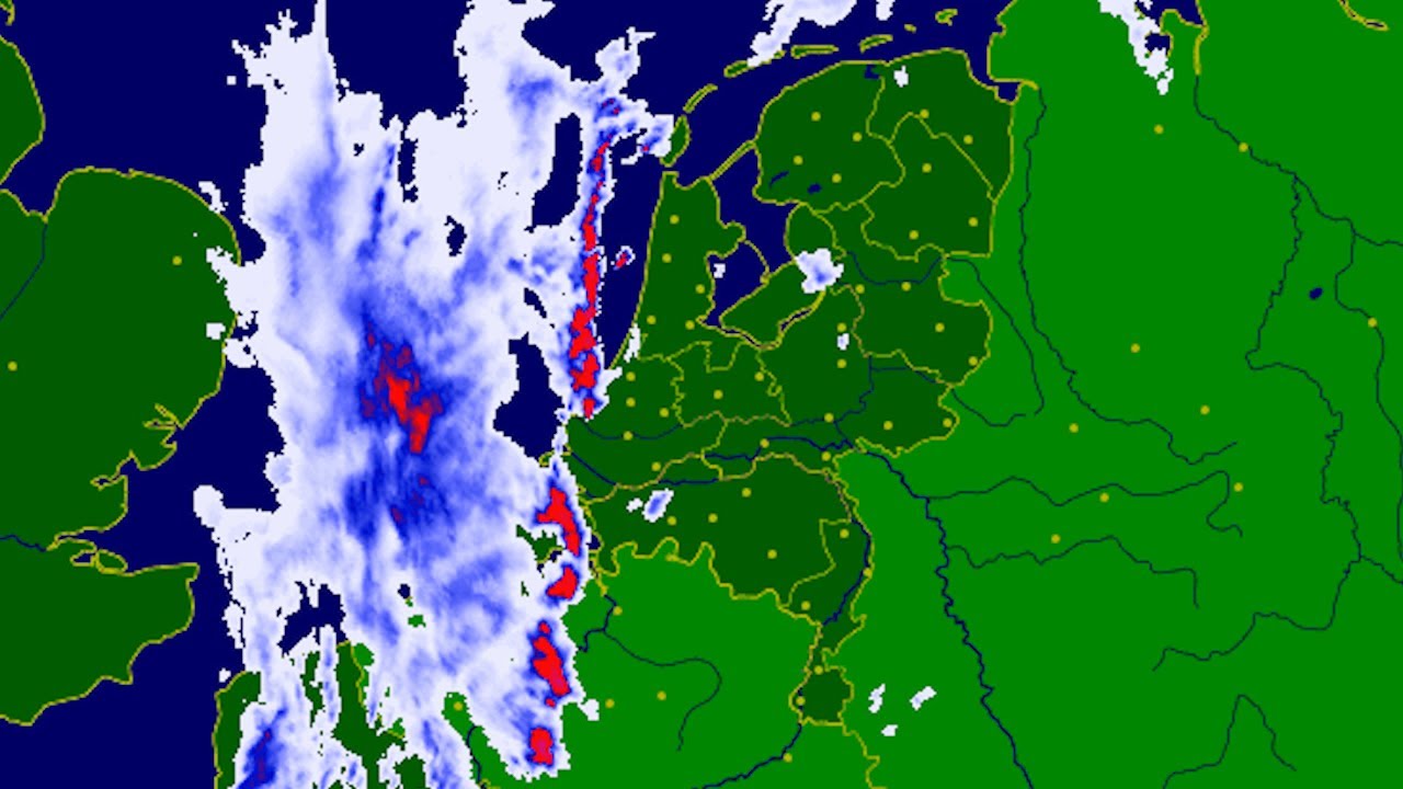 Buienradar timelapse onweer | 19 & 20 mei 2022 | Tornado Beek, Lippstadt & Paderborn!