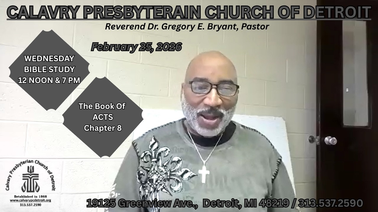 2.25.2026 Bible Study: The Book of Acts, Chapter 8