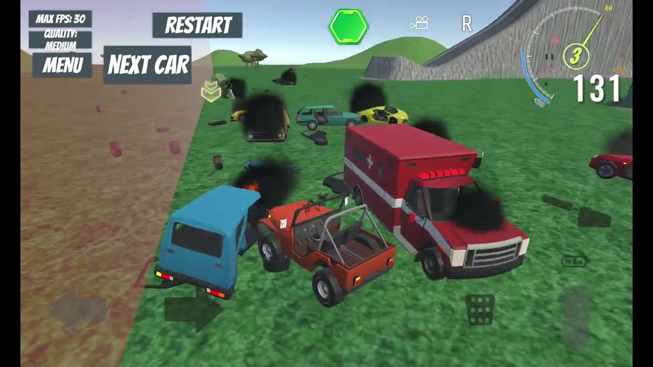car crash pile up #1  (Car Crash Extreme)