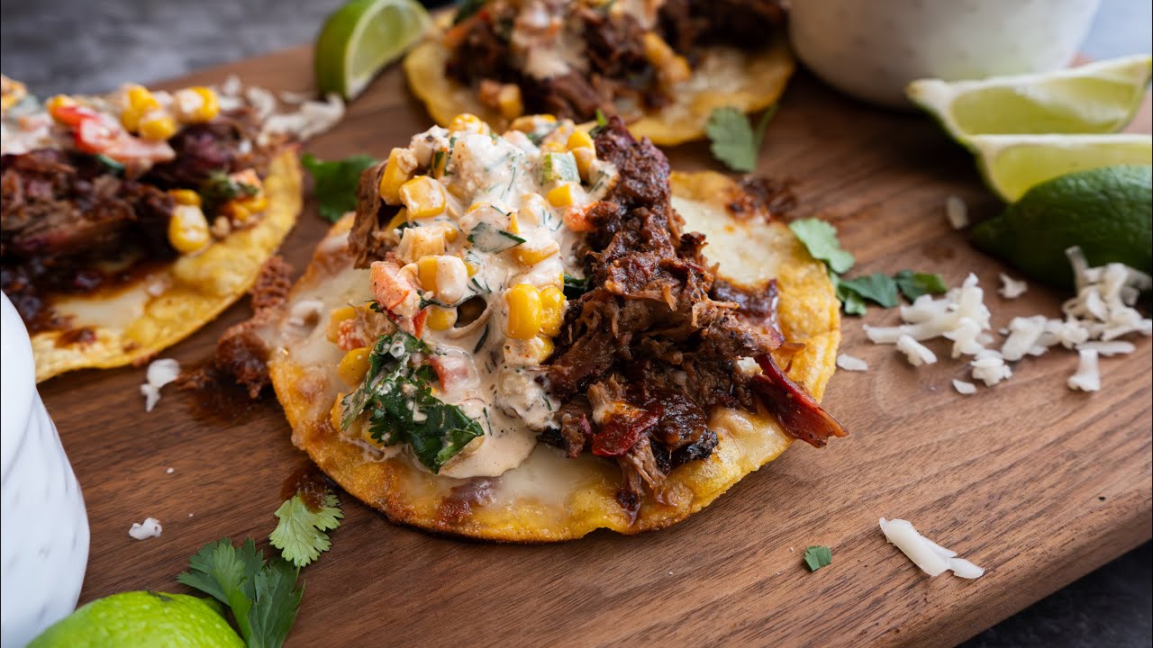 Brisket Street Corn Tacos | How to Make Smoked Brisket Tacos #food