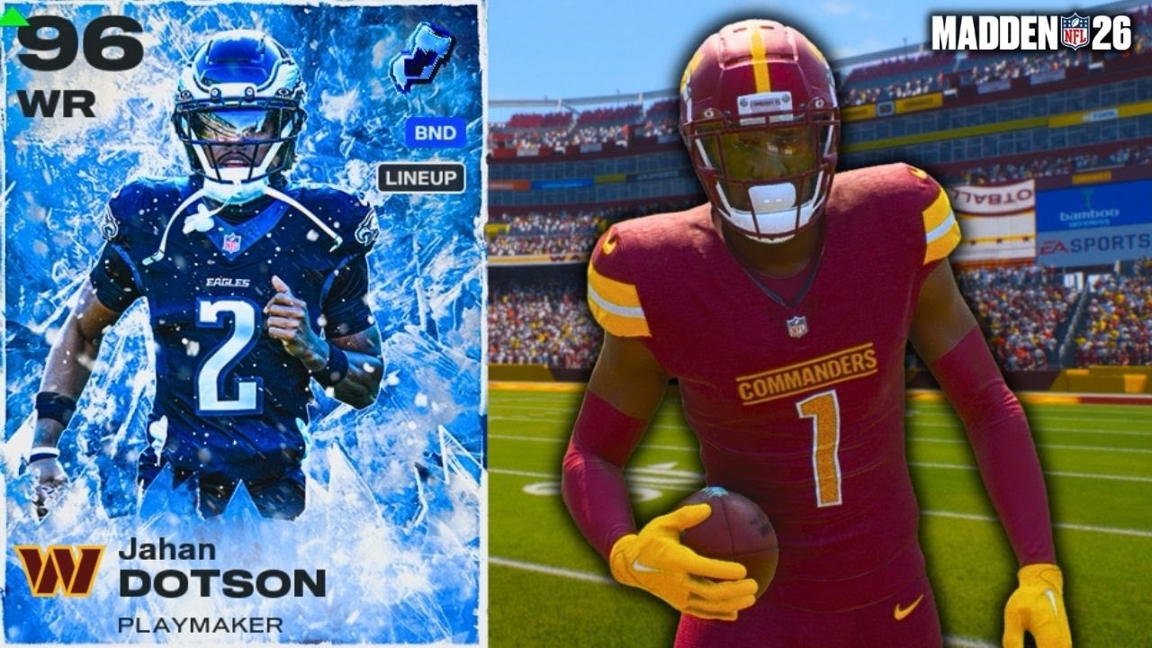 Джахан Дотсон доминирует в лучшей тематической команде командиров в Madden 26!