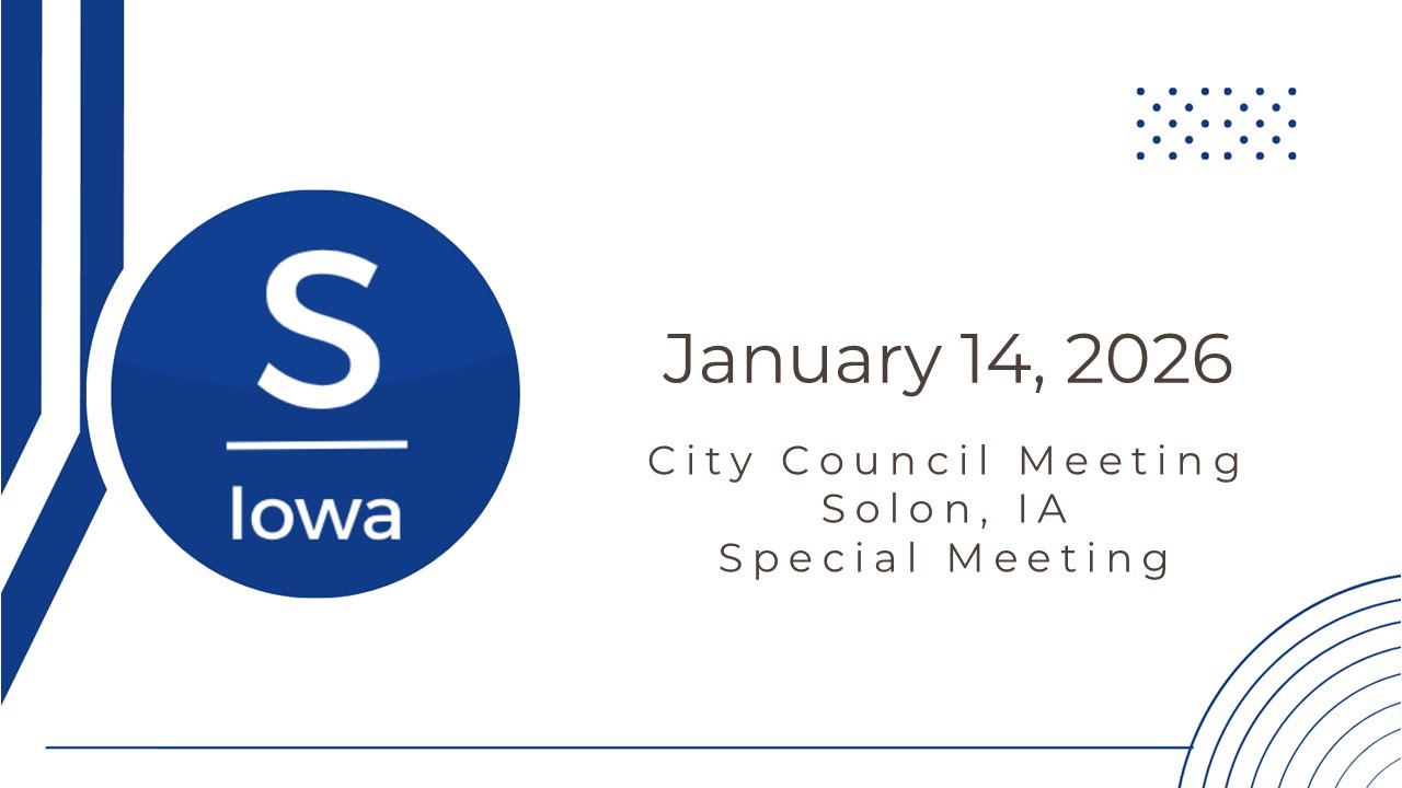 City Council Special Meeting - January 14, 2026