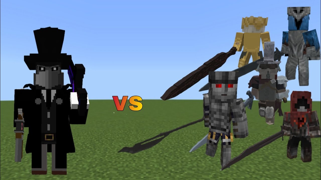 Headhunter vs Epic Souls Bosses | Minecraft | Mob Battle |