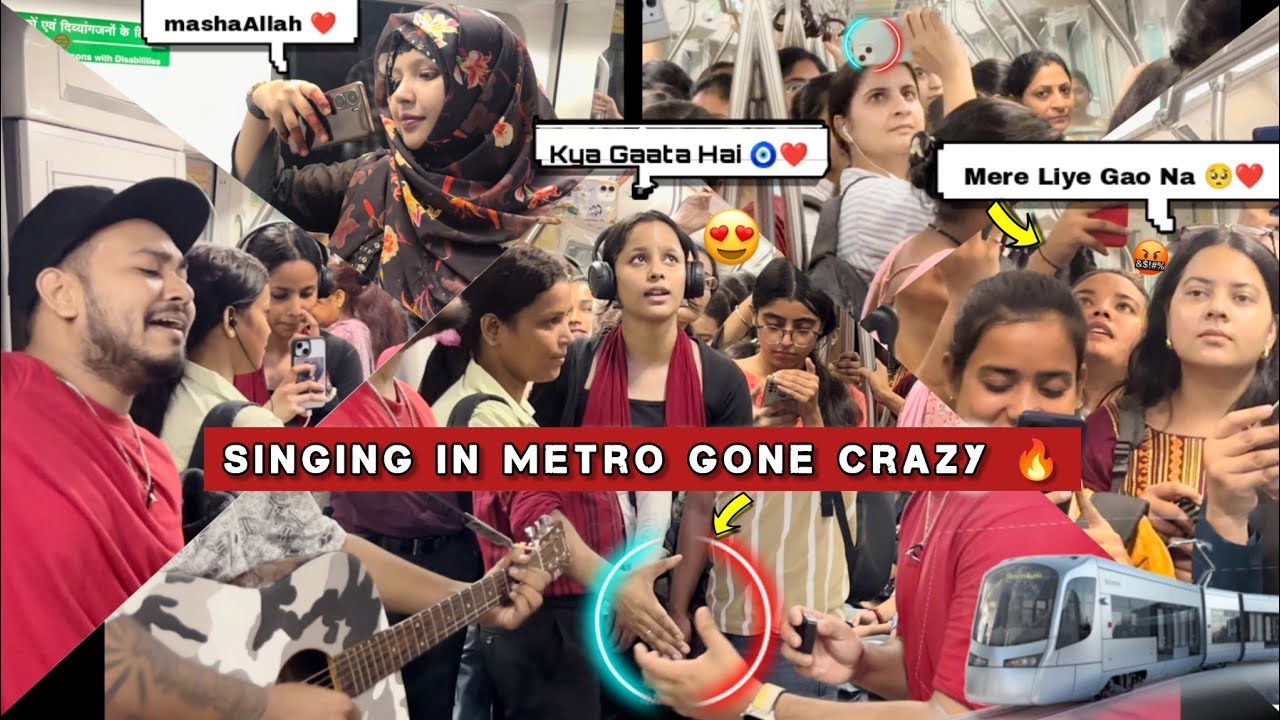 Girls (गर्ल्स) - Gone Crazy In Metro 🚇 - Shocking Reactions | Kardiya Prank | Bollywood Rock Hits