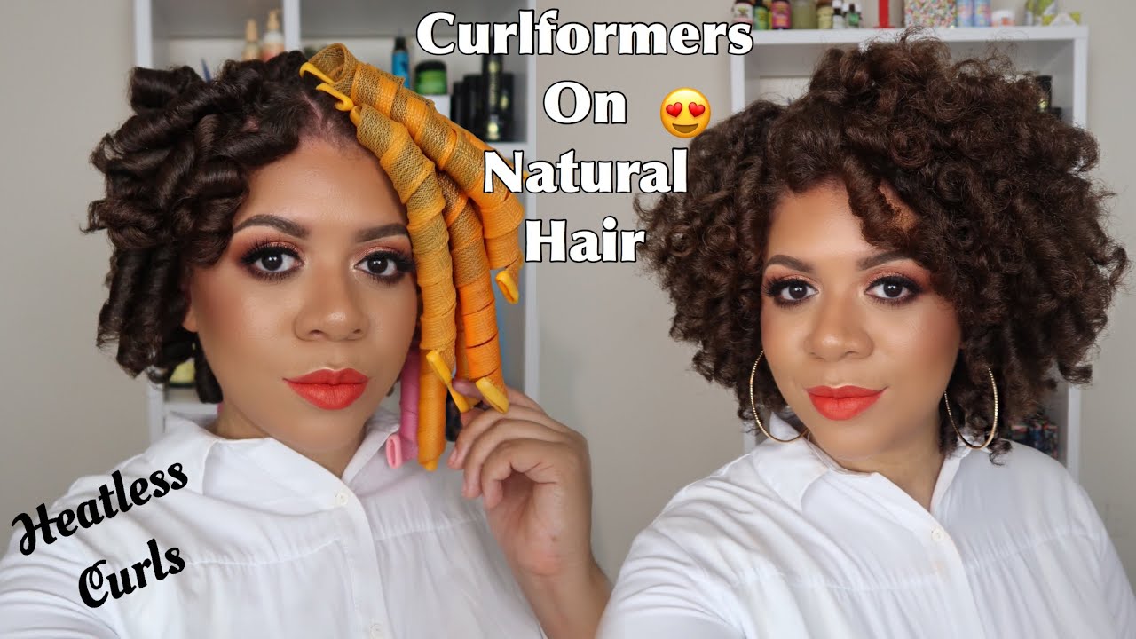 How to Install Curlformers on THICK Natural Hair | Heatless Curls