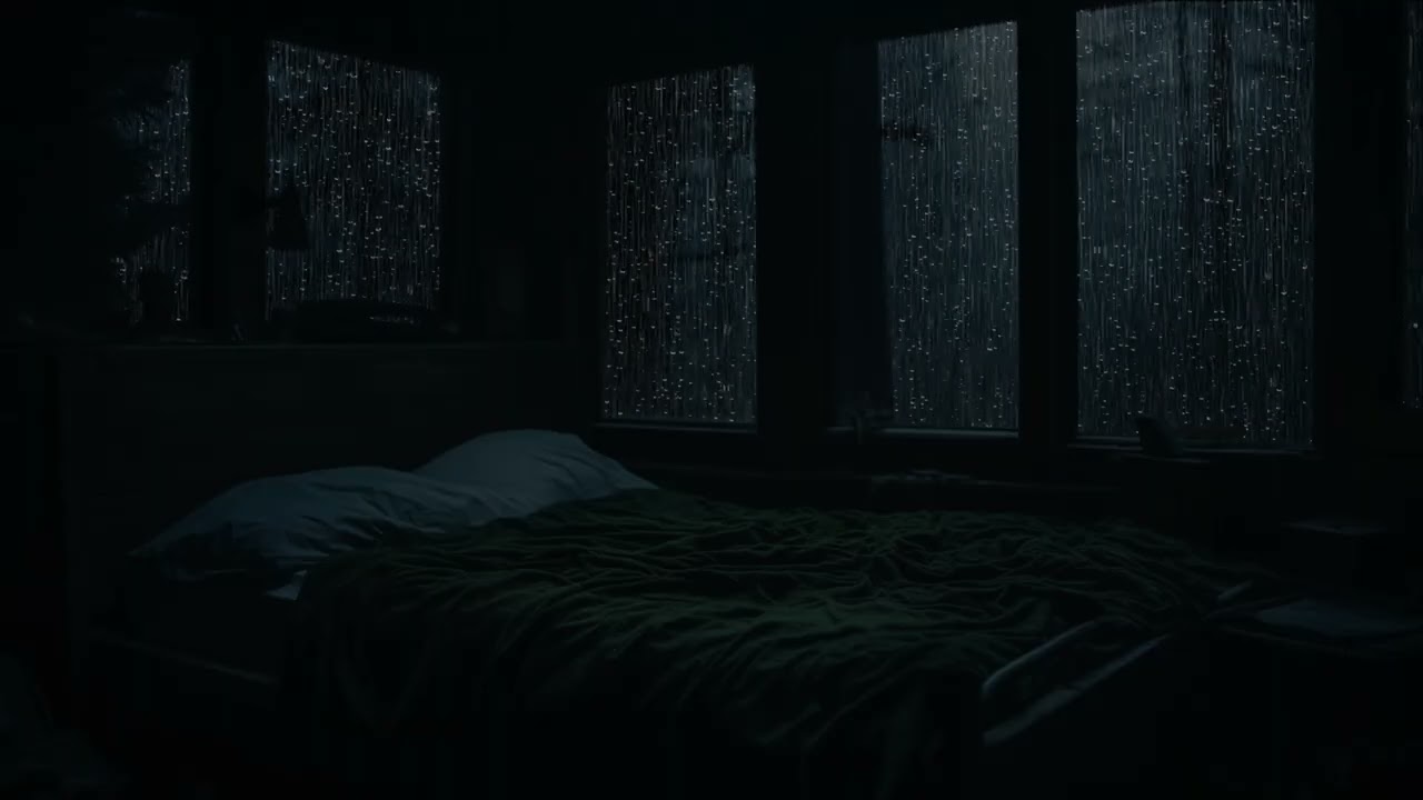 Night Rain Ambience by the Window | Relaxing Sounds for Sleep and Focus