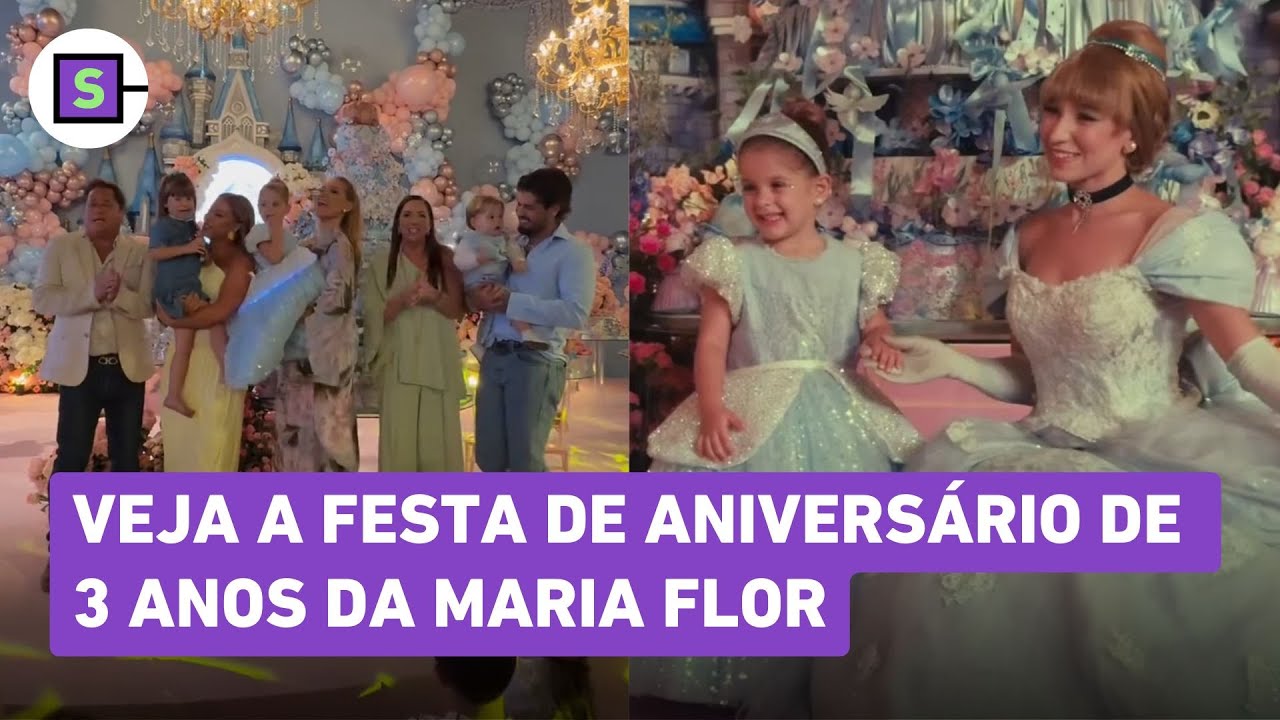 Virginia mostra a festa de 3 anos da filha Maria Flor com Zé Felipe; Ana Castela não comparece