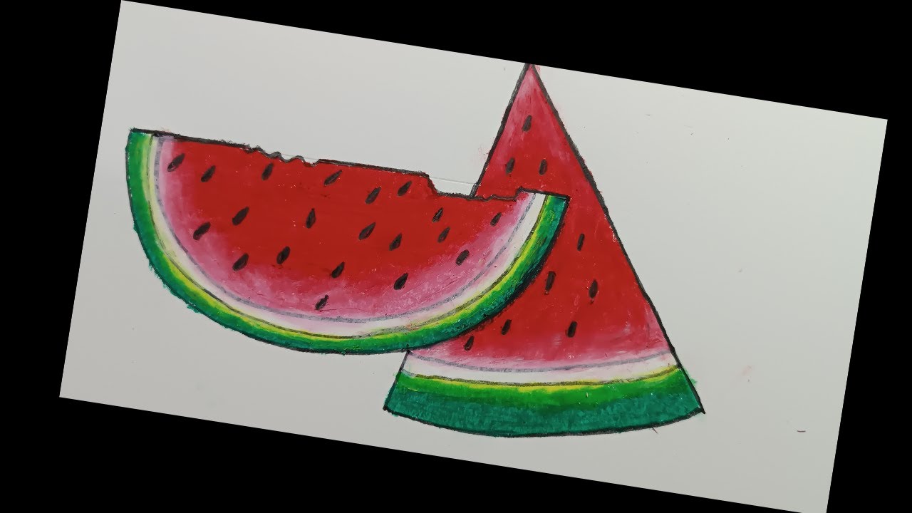How to Draw a Watermelon Slice Easy Step by Step