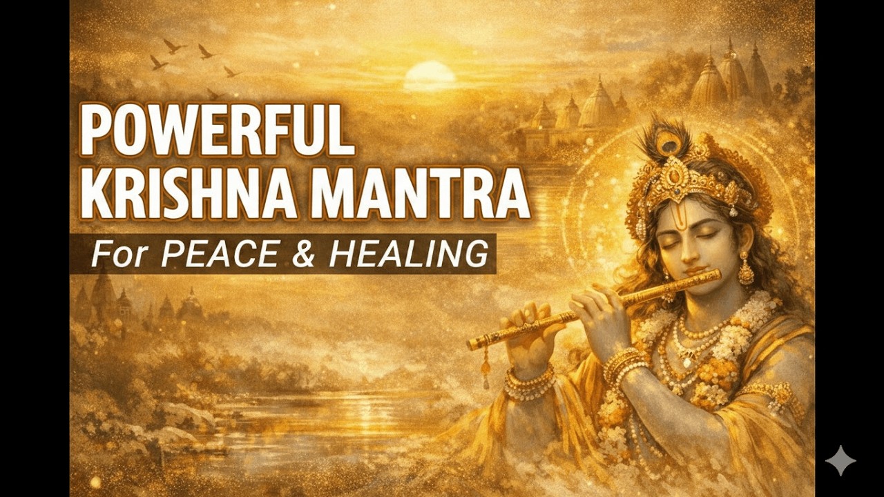 The Most Powerful Krishna Mantra for Mental Peace and Healing| ॐ कृष्णाय वासुदेवाय हरये परमात्मने