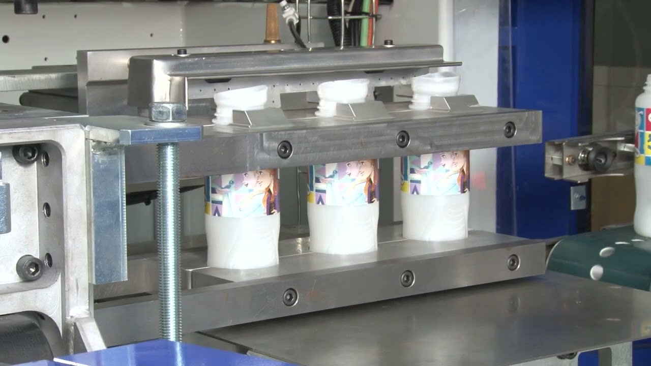 XLD5SE-3S/2E + IML - LUXBER FULL ELECTRIC EXTRUSION BLOW MOULDING  MACHINE WITH IML SYSTEM