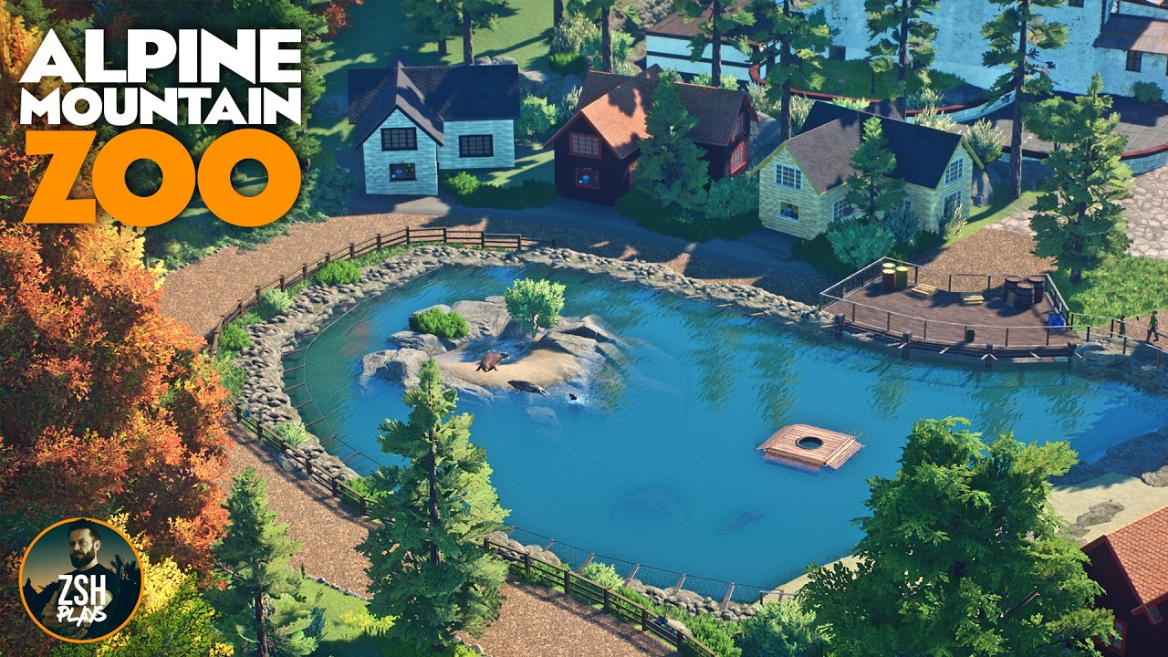 Building a Mountain Lake for Seals in Planet Zoo! | Alpine Mountain Zoo