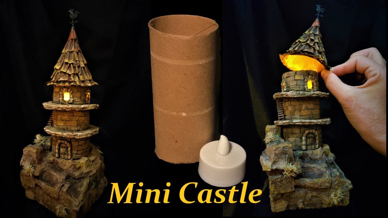 Miniature CASTLE Diorama Made from Scratch | LED Tea Light | Диорама