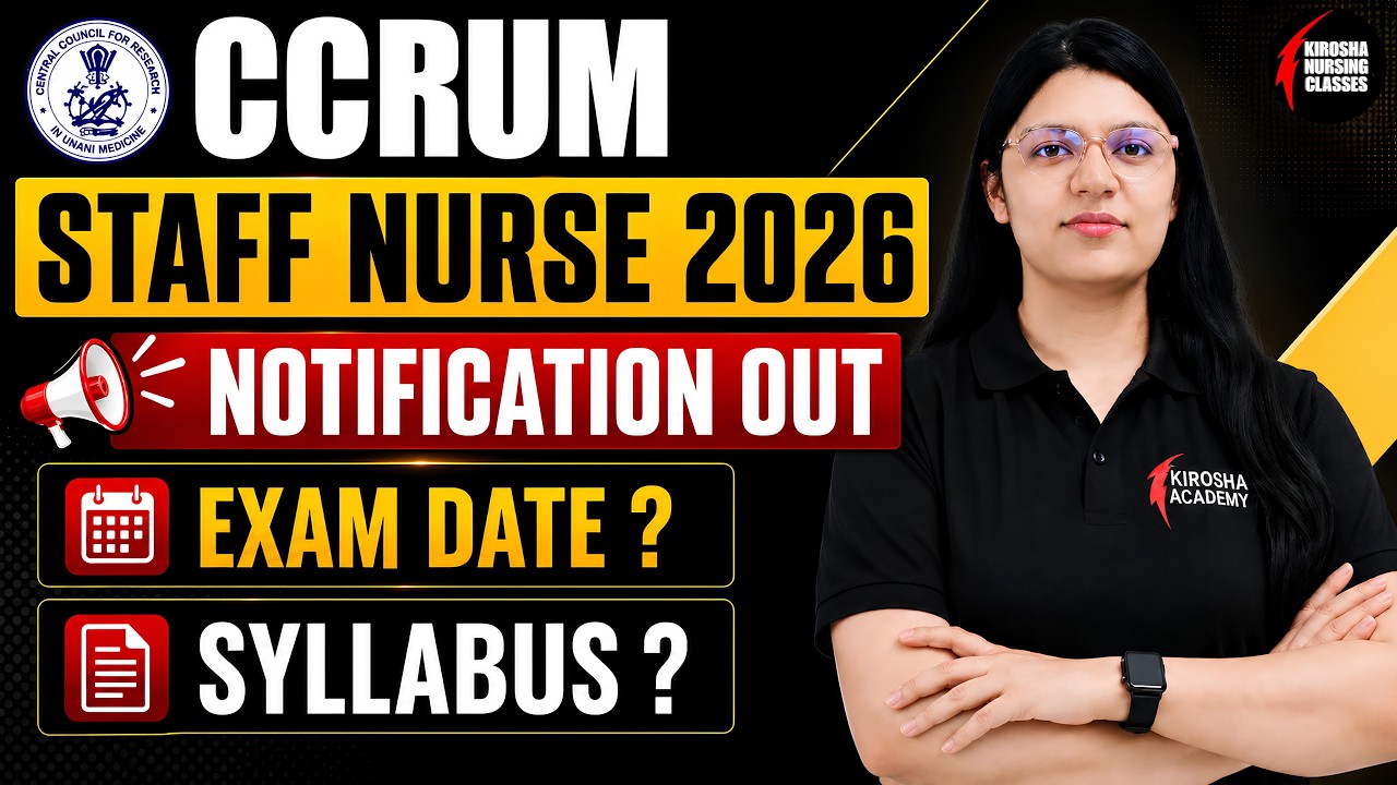 CCRUM Staff Nurse 2026 Notification Out | Complete Details, Eligibility, Syllabus & Exam Date