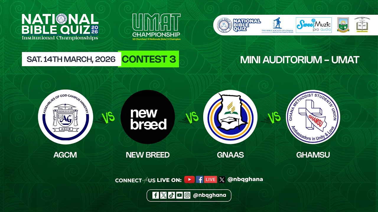 #NBQ2026 UMaT Championship |  Contest 3 - GHAMSU v NEW BREED v AGCM