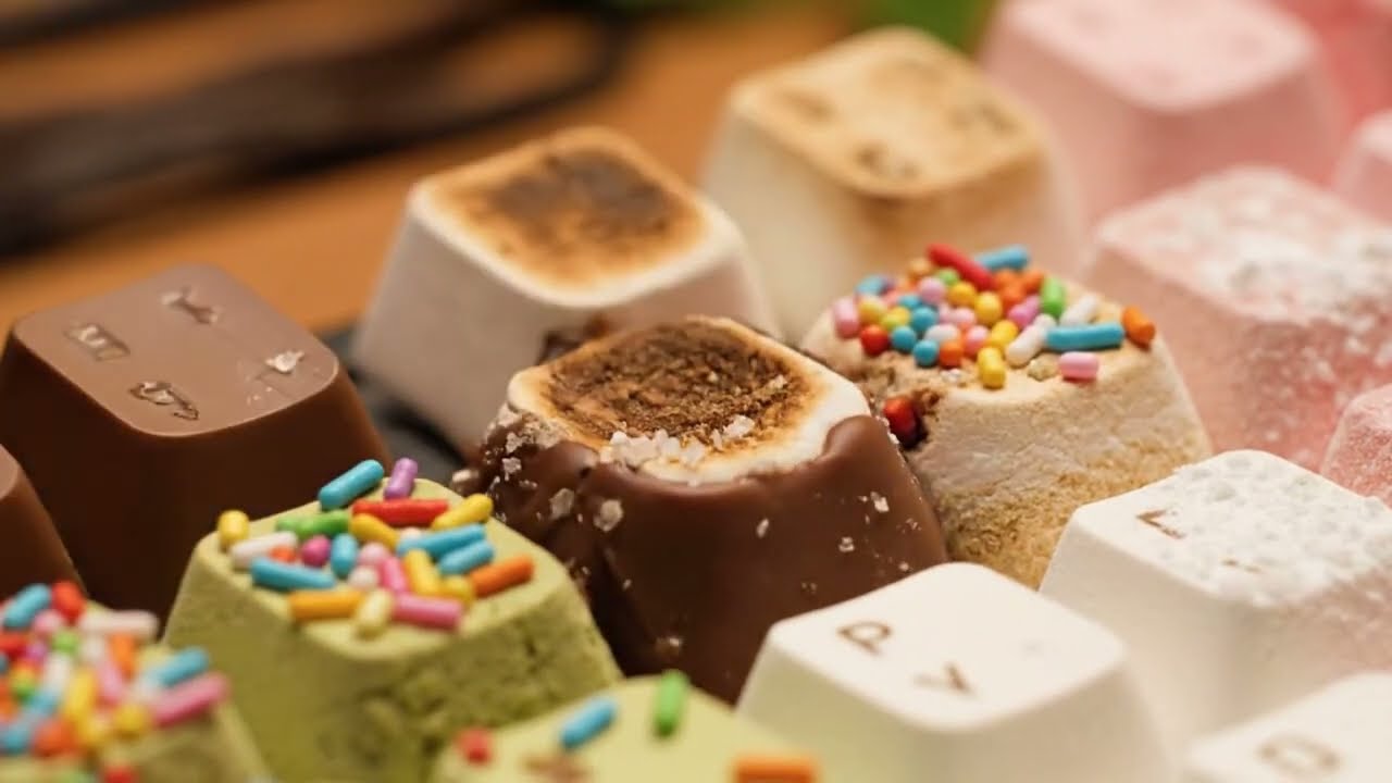 집중력UP 잠이 솔솔오는 마시멜로우 키보드 타건 AI Marshmallow Keyboard ASMR #키보드asmr #asmrsound #asmrfood #asmrsleep