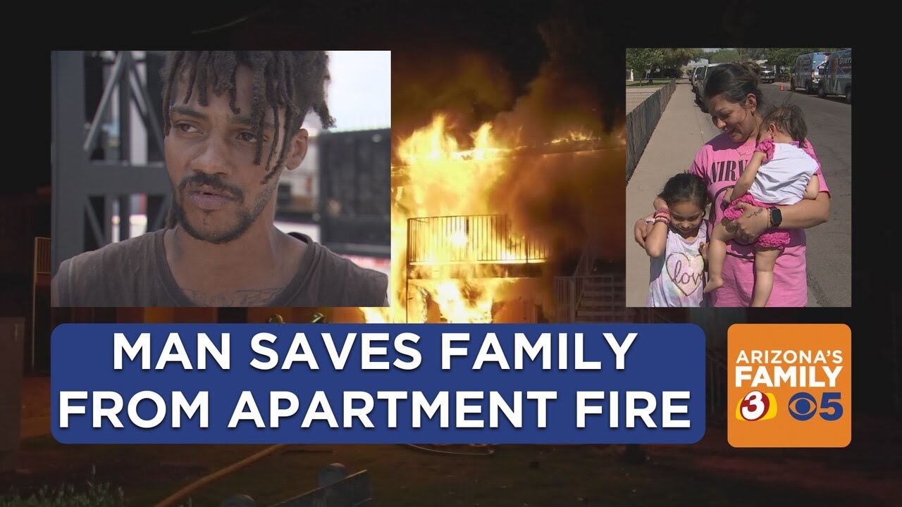 Man helps save kids, woman from Phoenix apartment fire