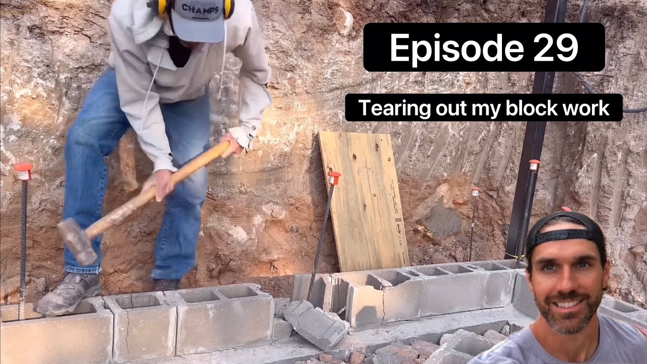 Log Cabin Build-Walkout Basement work and rework