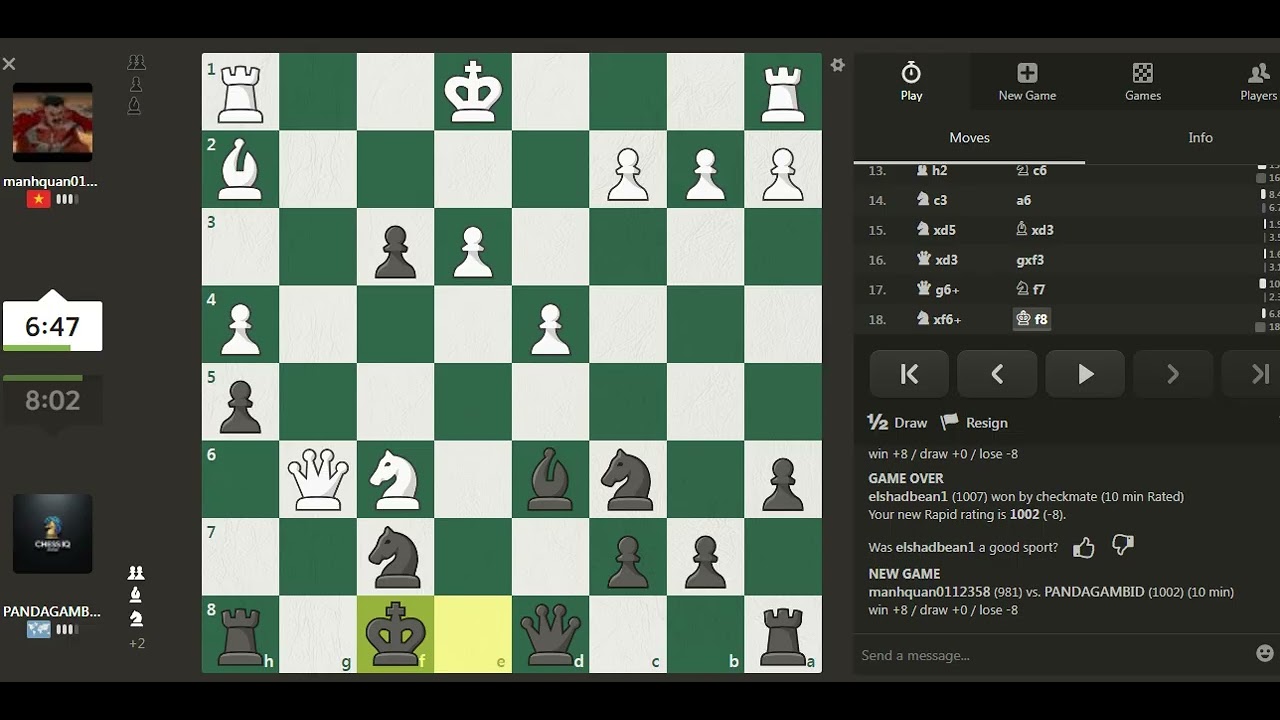 Panda Gambit Victory ♟️🔥 | Chess Attack Checkmate