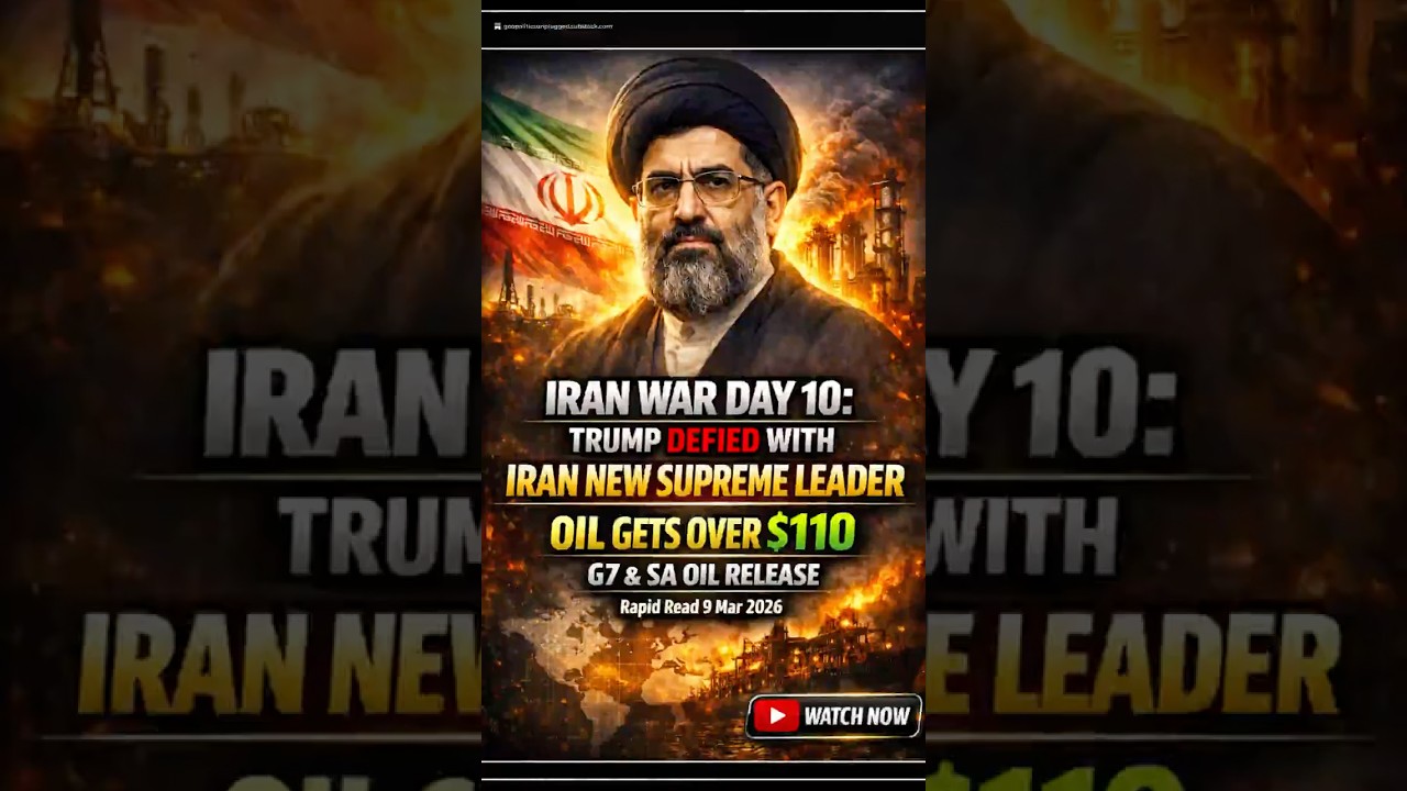 Iran&rsquo;s New Leader Locks In War: Oil Hits $110; G7 & SA Oil Release | Rapid Read 9 Mar 2026