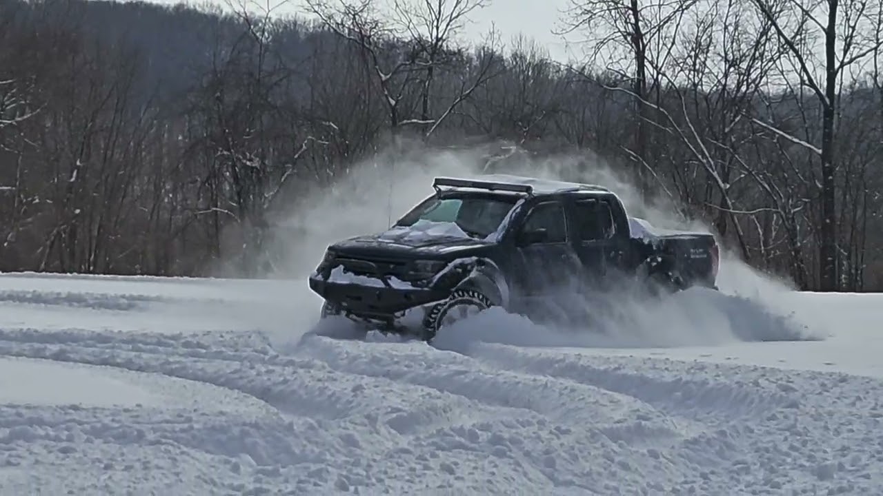FRONTIER playing in the snow