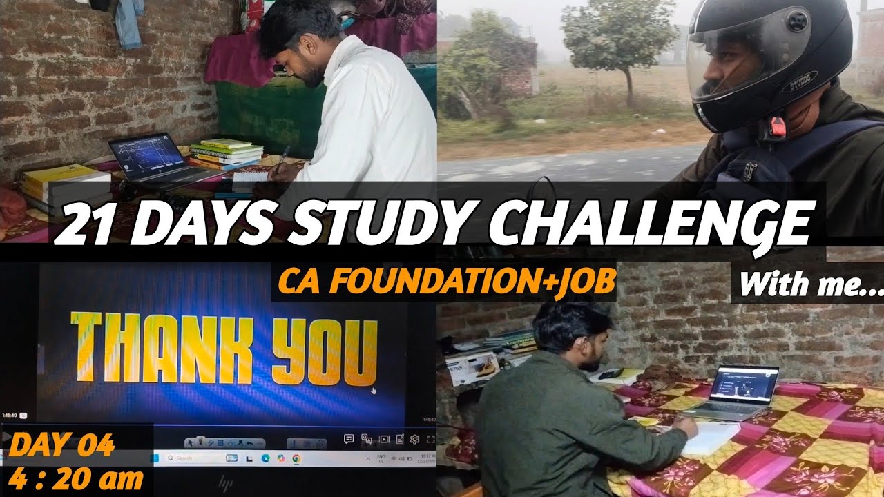 A Day Life In Ca Aspirants | 21 Days Study Challenge | Thejainulhaque | 