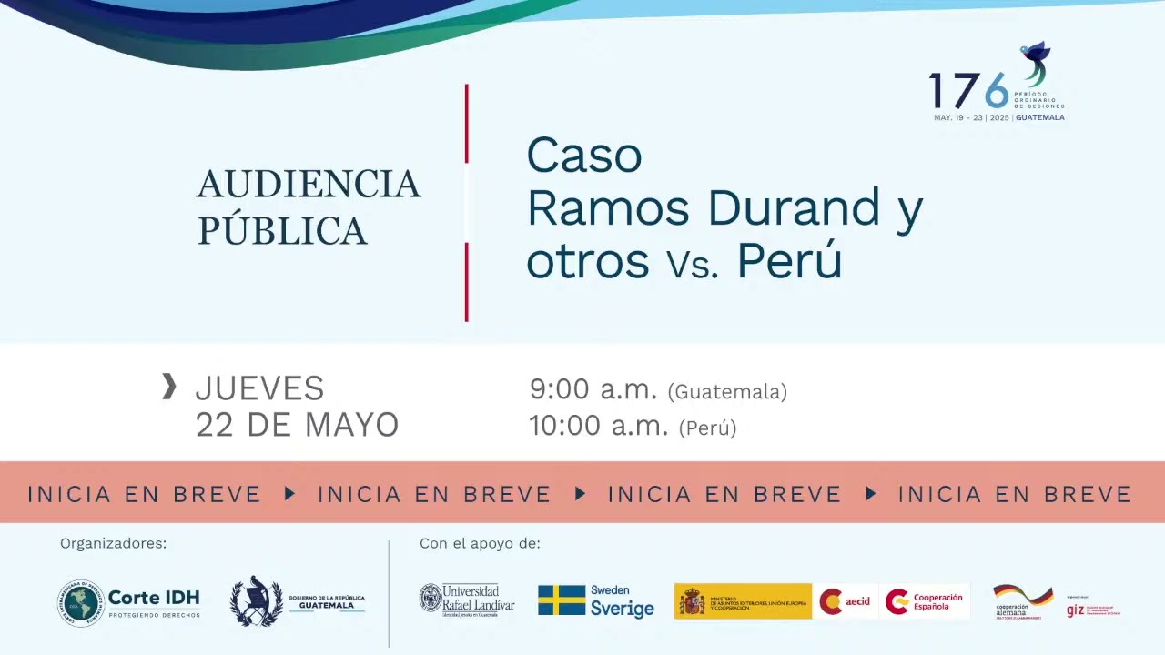 Audiencia pública del caso Ramos Durand y otros Vs. Perú Parte 2