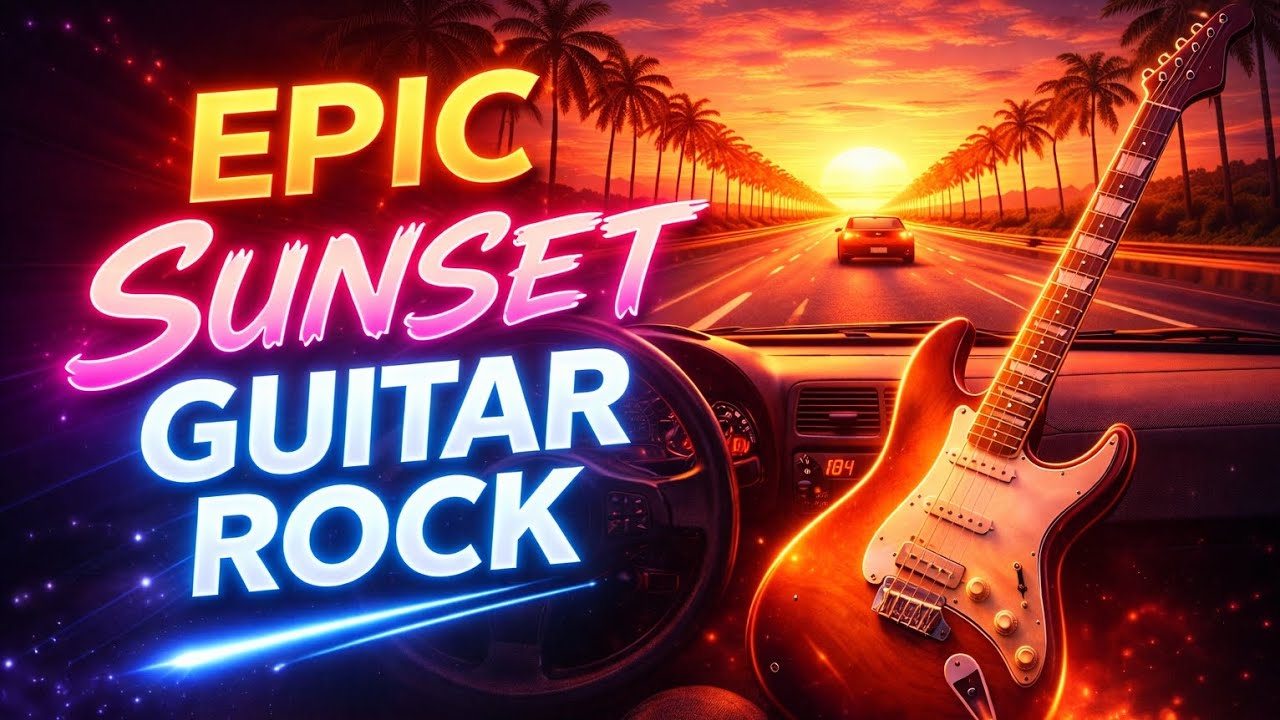80s Hard Rock Melodic Guitar — Sunset Drive Instrumental