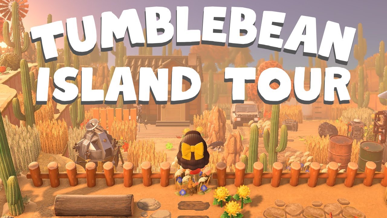 I FINISHED MY ISLAND | WESTERN DESERT FARMCORE ISLAND TOUR ACNH | ANIMAL CROSSING NEW HORIZONS