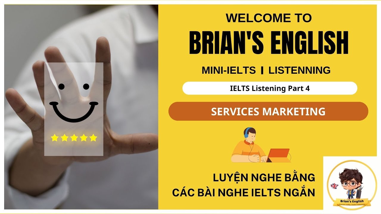 Services Marketing | IELTS Listening Part 4 | Sentences completion