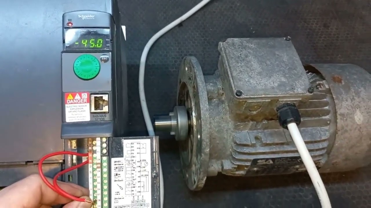 Schneider Altivar basic parametre ayarı ve start stop kalıcı çalıştırma ayarı